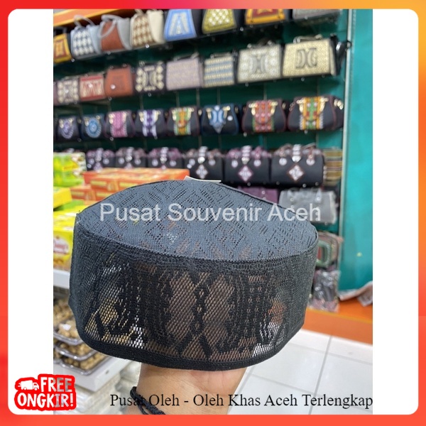 peci/kupiah rajut motif pintu aceh | songkok khas aceh