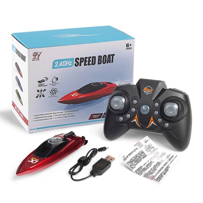 RC Perahu Cepat Speed Boat Mini 2.4G - RC Mini SpeedBoat