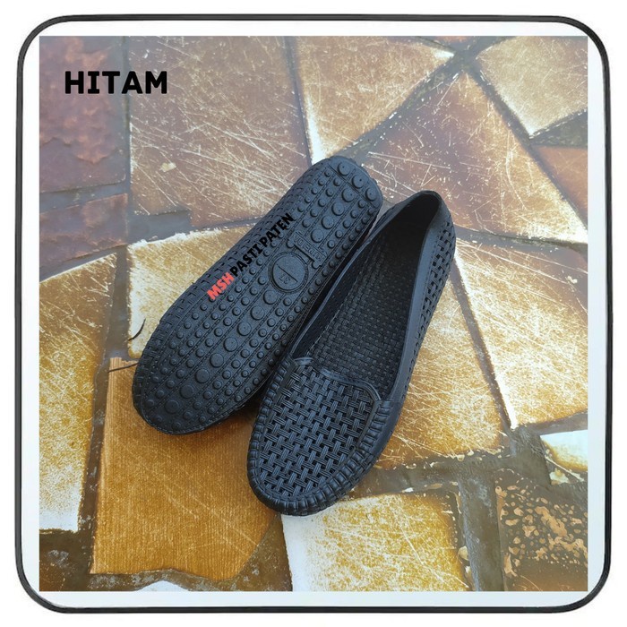 Sepatu Karet Wanita Dewasa Yumeida LD-3101 No.36-41 - Hitam, 36