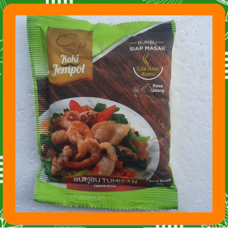 

Koki jempol Bumbu tumisan rasa udang 80 gram tanpa micin msg harga murah Best Seller