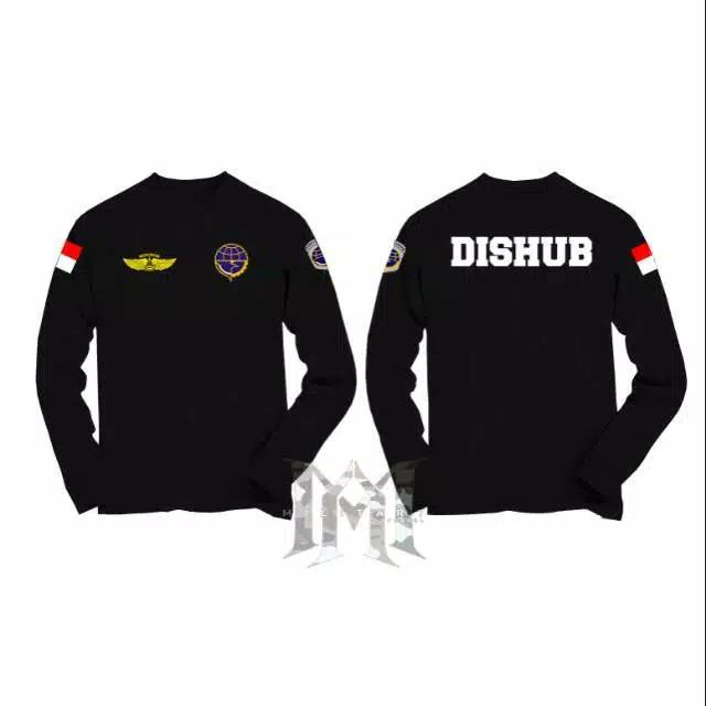 Kaos Baju T-Shirt DISHUB Lengan Panjang kualitas terbaik