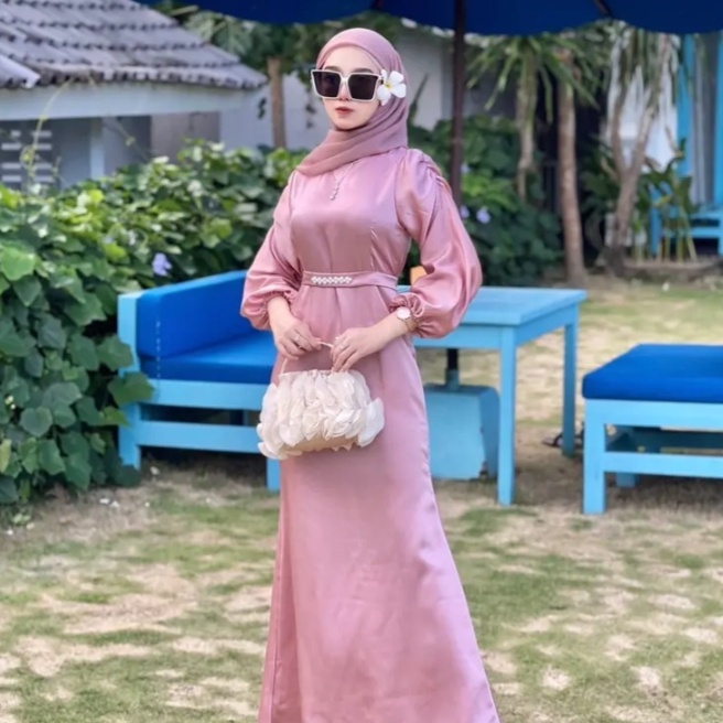 RANJANI DRESS MAXMARA SILK DRESS KONDANGAN GAUN PESTA BUSANA BRIDESMAID GRADUATION MAXI DRESS BAJU M