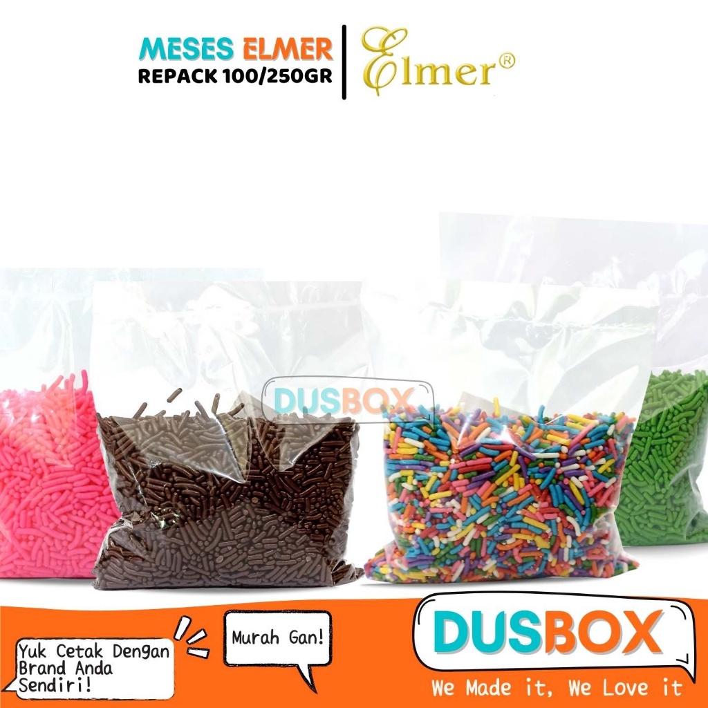 

Elmer Meses / Meses Elmer 100/250gr / Meses Elmer Repack / Meses Dark Cokelat / Meses Warna Warni / Meses Hijau / Meses Pink