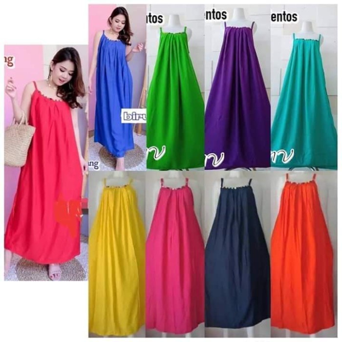 New COD SALE MTS SEXY DRESS BAJU HAMIL JUMBO KATUN DASTER SUPER JUMBO BIG SIZE - IJO MUDA