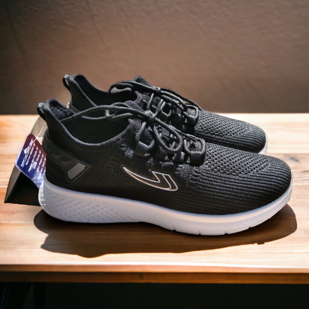 NEW ERA BRANDON 01 SEPATU SEKOLAH SEPATU HITAM PUTIH SEPATU SNEAKERS TALI