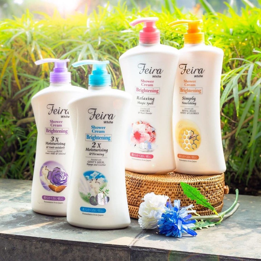 FEIRA SHOWER CREAM 1000ml Free Body Wash 250ml