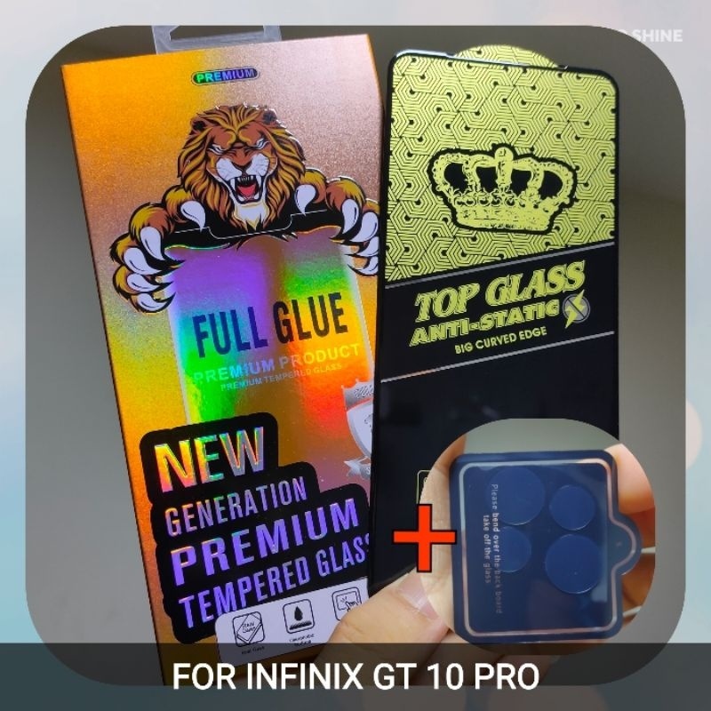 CLEAR STATIC TEMPERED GLASS INFINIX GT 10 PRO ,  LENSA KAMERA