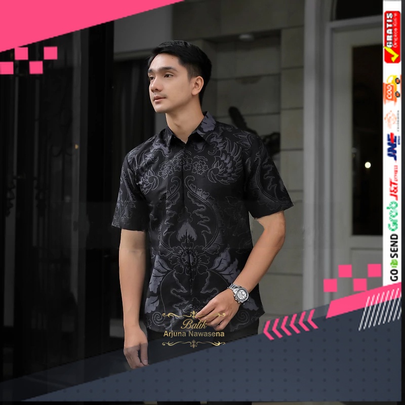 BATIK STYLE JAWA KEREN TERLARIS /kemeja batik pria baju lengan pendek hem cowok Kemeja Lengan pendek
