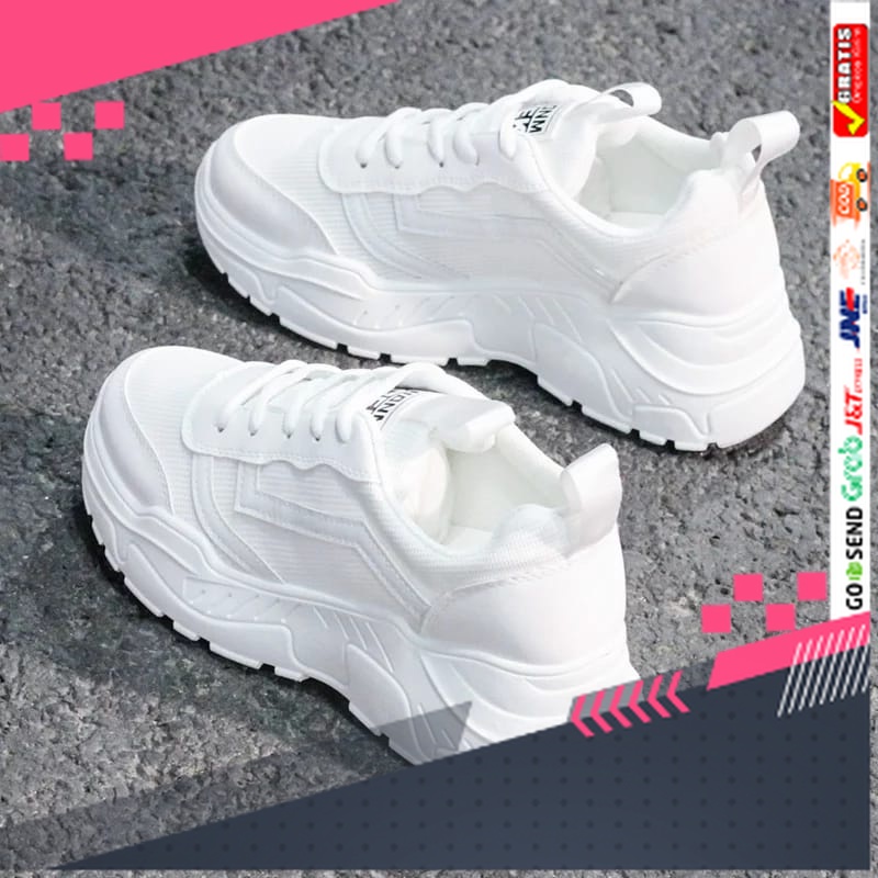 UKURAN SIZE 37 38 39 40 41 42 43 44 45 /RK Collection - Sepatu Sneakers Wanita Korea COEK SW-48