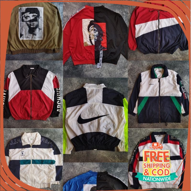 PROMO JAKET BARU TREN SEMI PARKA/ JAKET VINTAGE TERMURAH (JAKET COLORBLOCK, TARTAN, PARASUT, CASUAL)