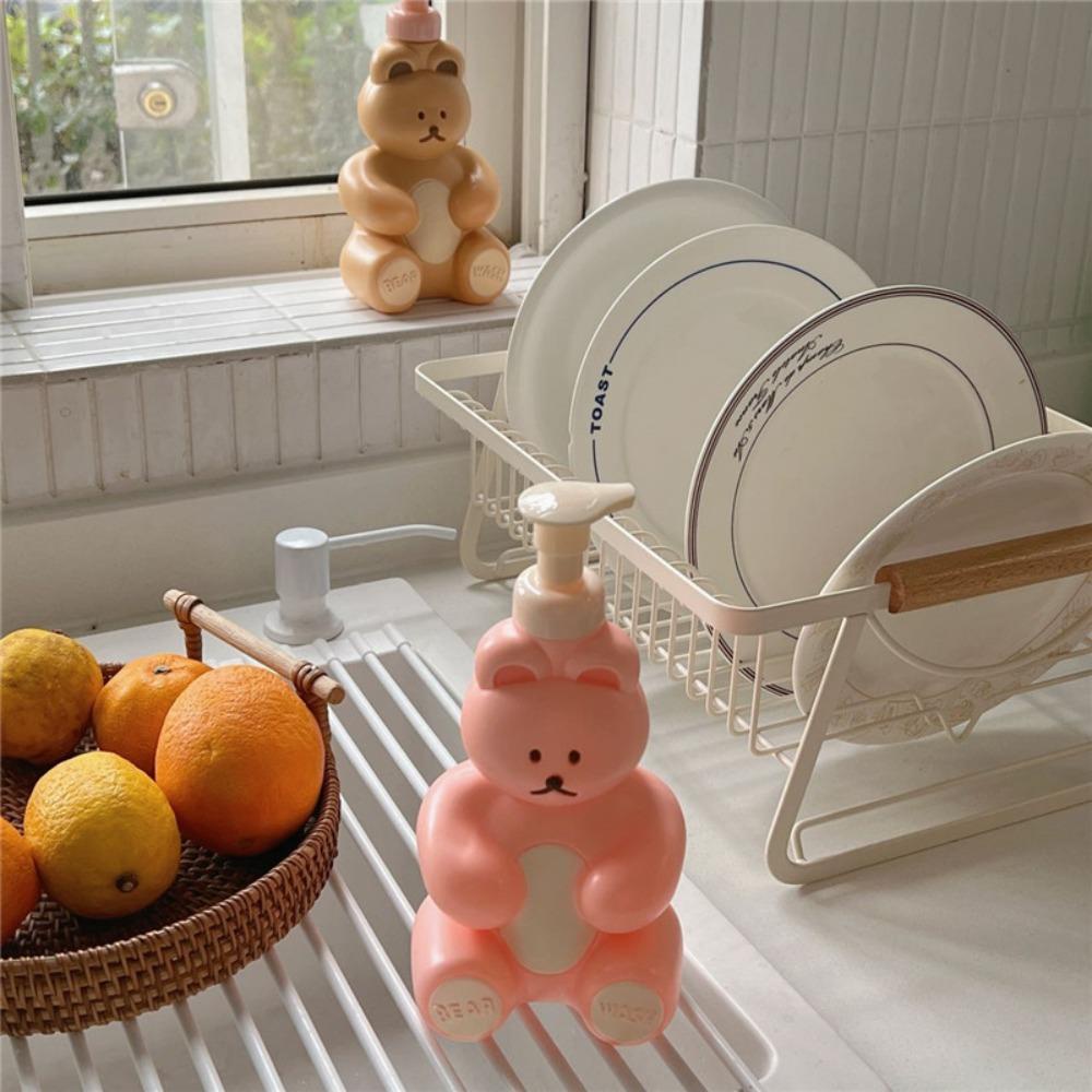 Fishstick Bubble Maker Reusable Berguna Untuk Rumah Tangga Bentuk Beruang Anti Bocor Botol Pompa Kosong Manual
