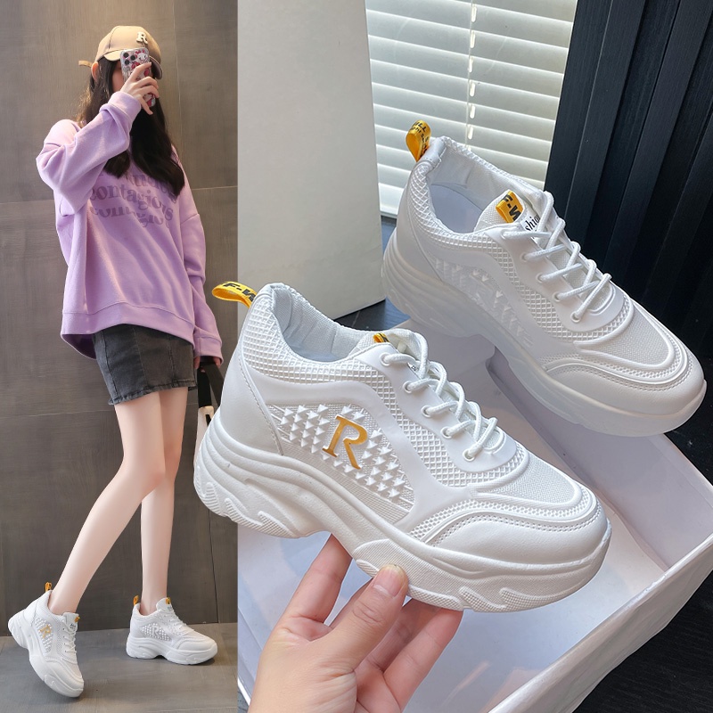 zqa-2930 sepatu wanita import fashion sneaker 0392 wanita terkiniian cantik dan terlaris
