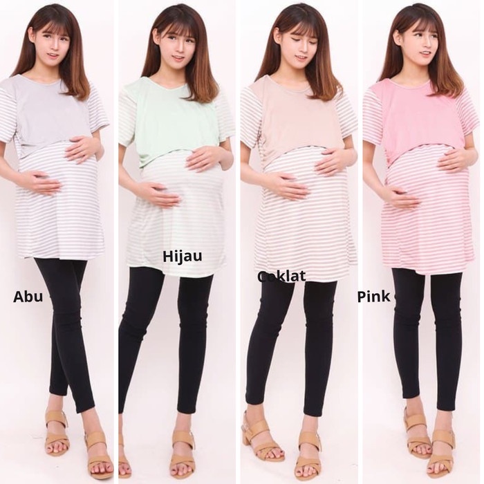Baju Hamil Menyusui LFBM015D/Baju Hamil Menyusui/Kaos Hamil menyusui Eve Maternity