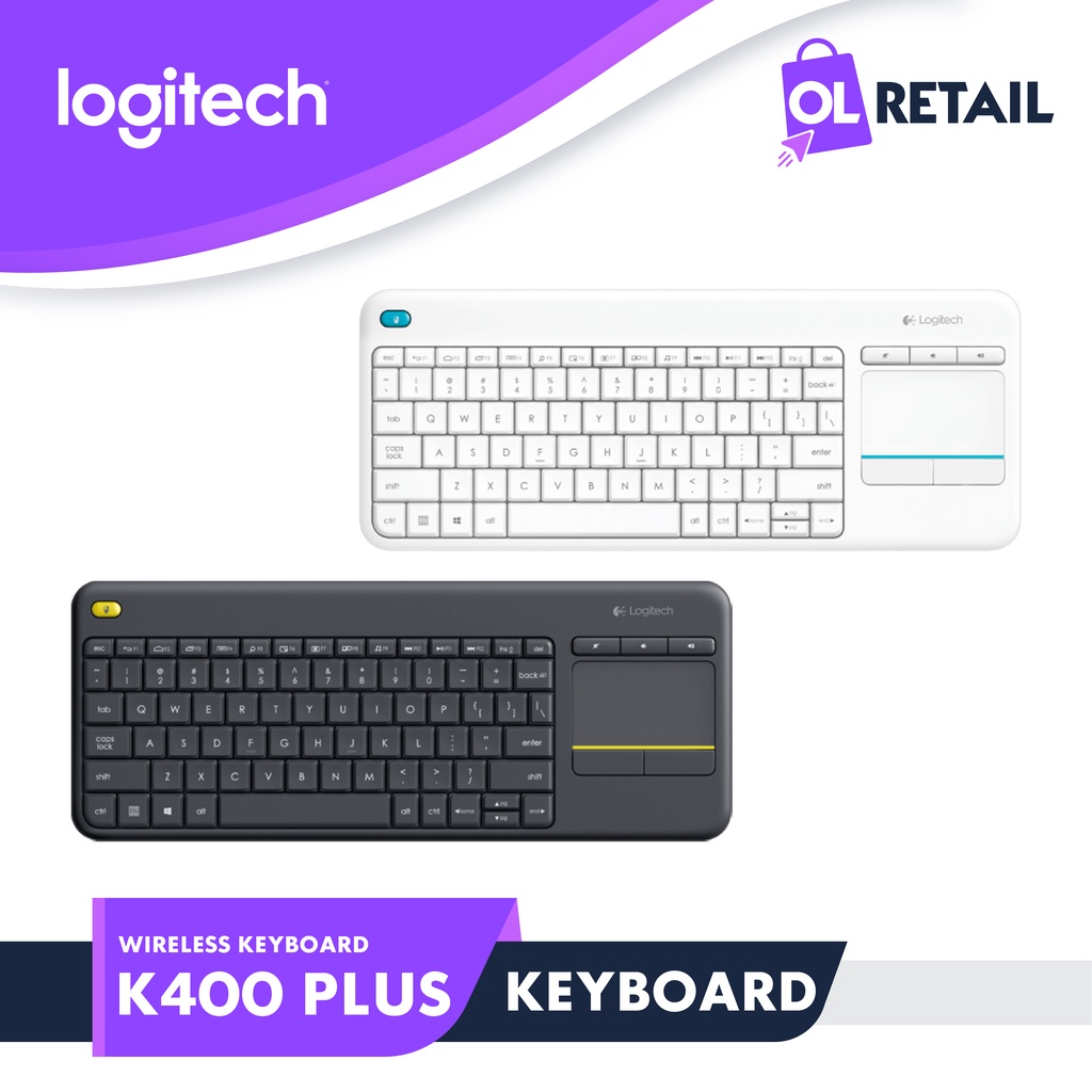 K400 r LOGITECH  WIRELESS KEYBOARD PLUS - GARANSI RESMI