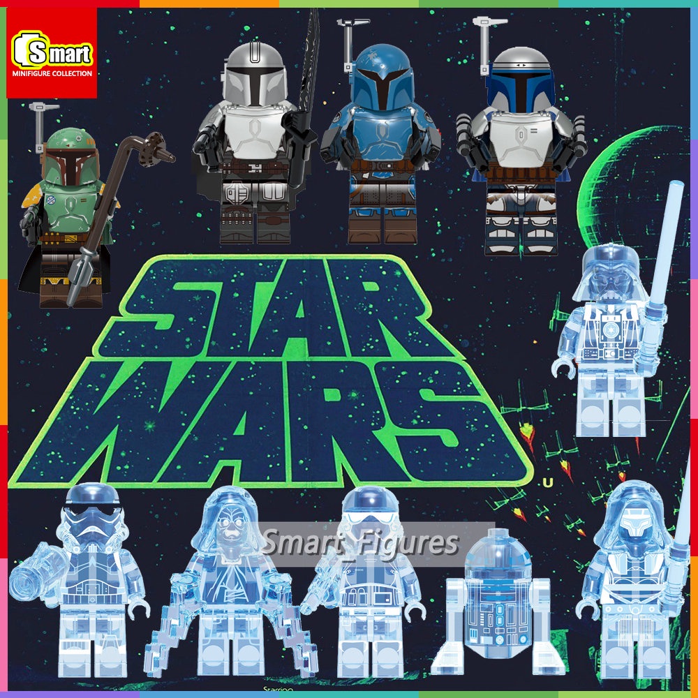 Star Wars Collection Clones Luke Skywalker Darth Vader Obi-Wan Kenobi Mainan Blok Bangunan Edukasi