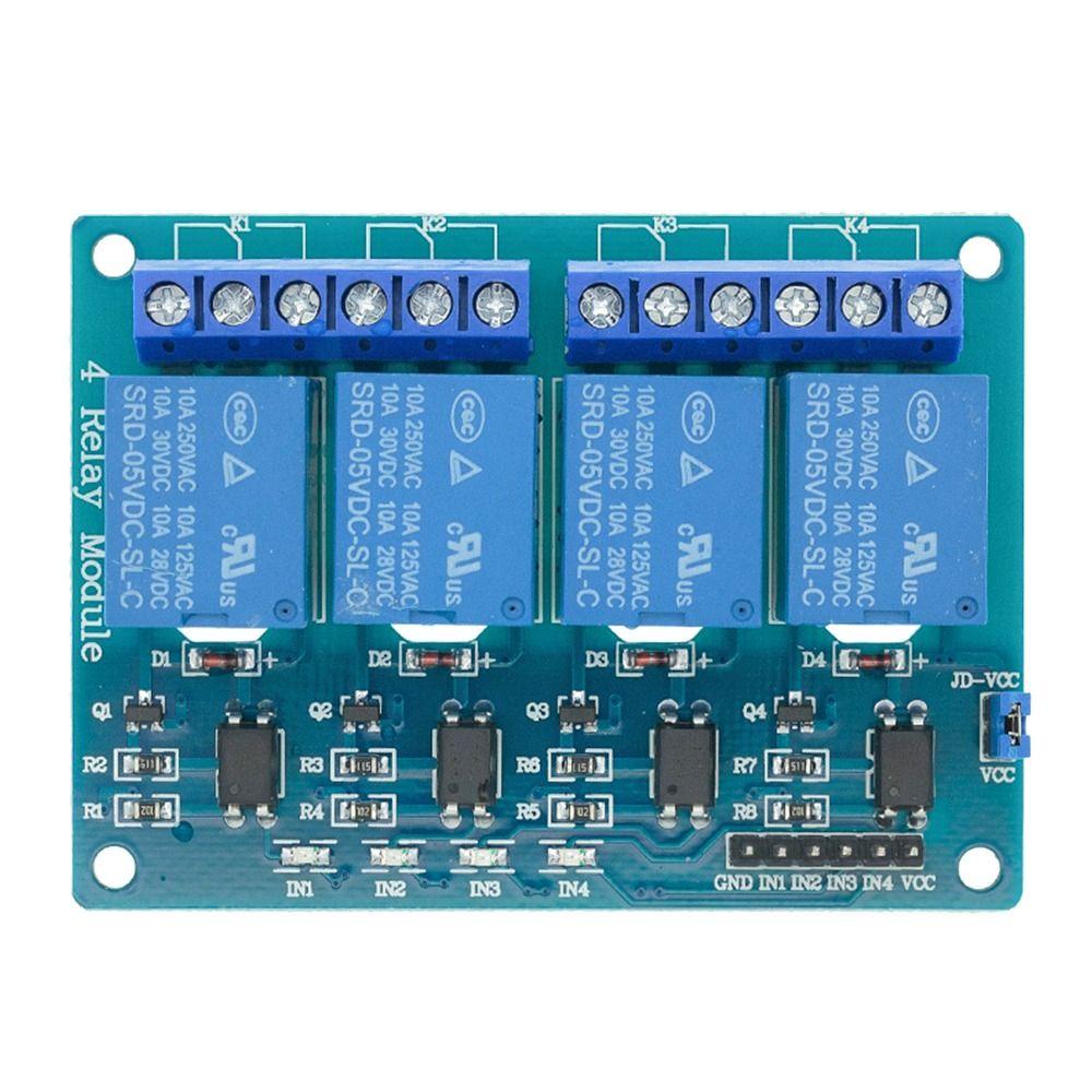 POPULAR 1/2 /4pcs Modul Relay Lampu Indikator Tahan Lama Dengan Kontrol Peralatan Otomasi Optocoupler