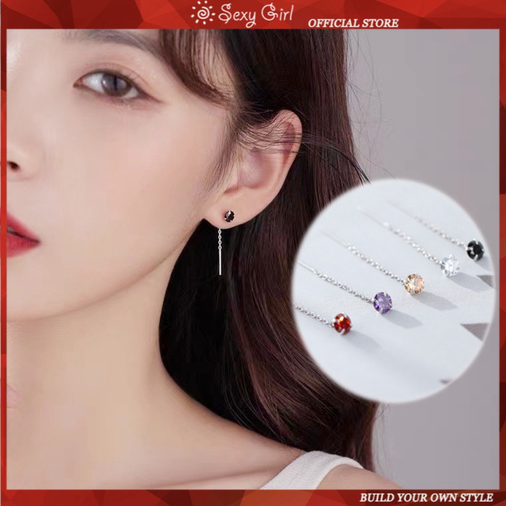 Baru S925 Perak Earing Lebih Gaya Anting-Anting Korea Fashion Wanita Seksi Dikontrak Aksesorisear Cincin Pecinta Hadiah Perhiasan Gadis Seksi