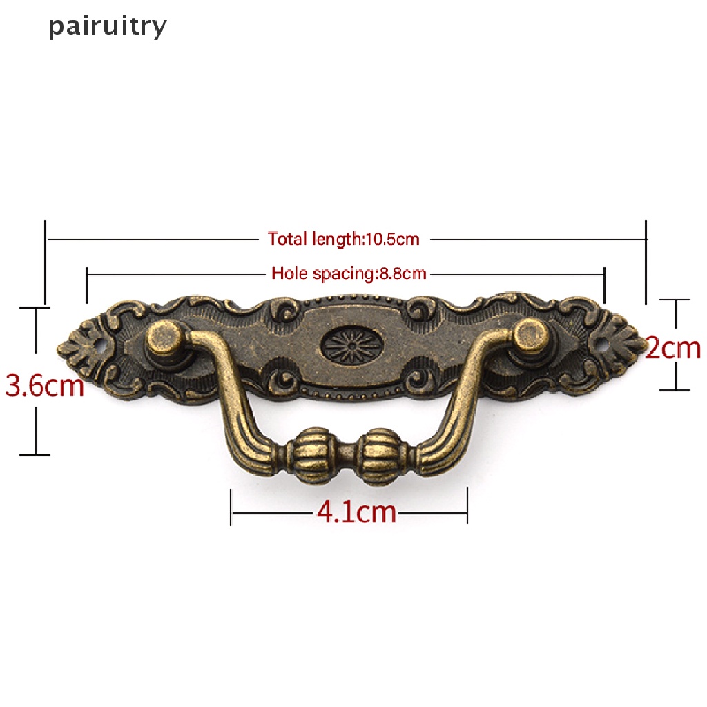 Handle Tarikan Antik PRT Untuk Laci Pintu Lemari Dada Kotak Bin Laci Metal PRT