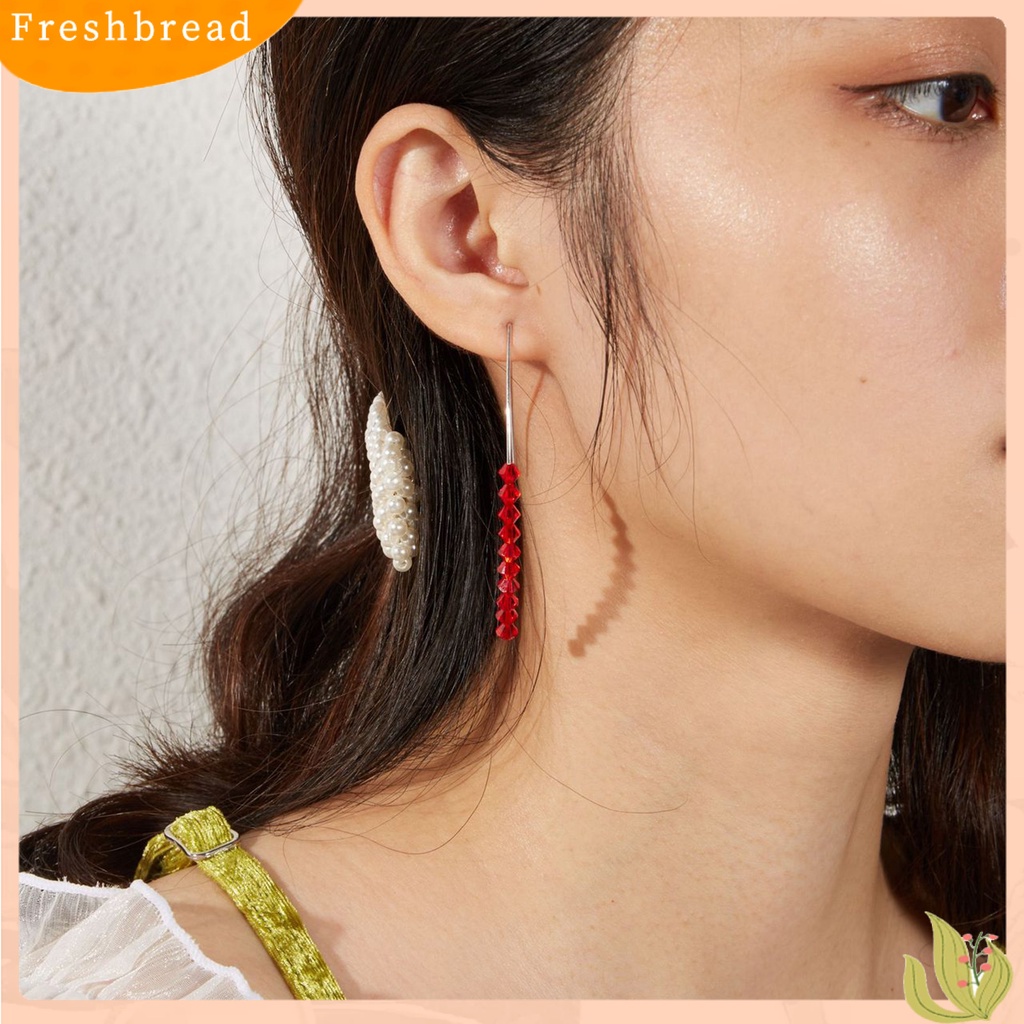 &lt; Freshbread &gt; Wanita Tindik Bentuk V925Silver Panjang Earwire Ear Hooks Earrings Untuk Belanja