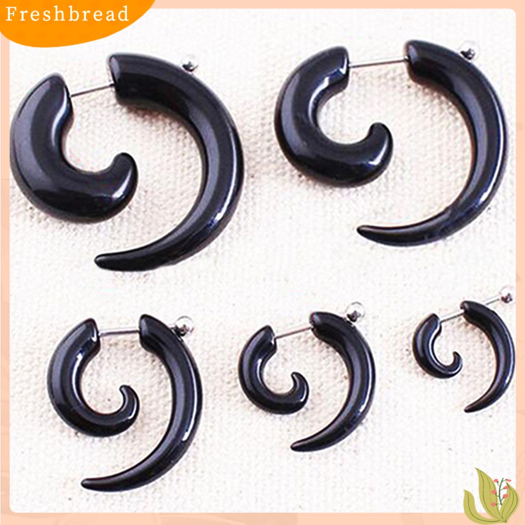 &lt; Freshbread &gt; Anting Fashion Stunning Gaya Punk Rock Unisex Kuku Telinga Motif Siput Untuk Salon