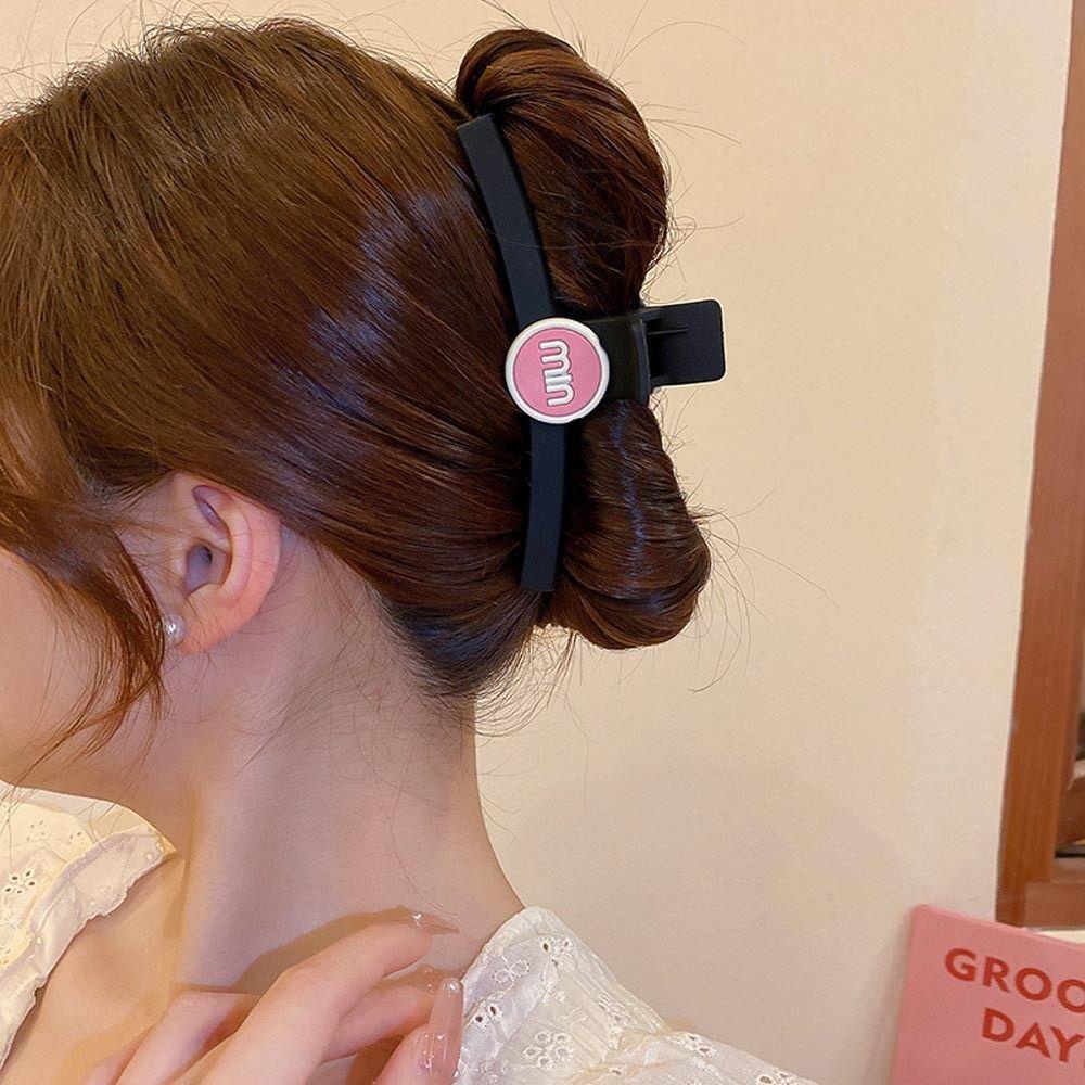 Agustina Wanita Cakar Rambut Untuk Gadis Manis Baru Heardress Besar Hairgrips Fashion Hiasan Kepala Ponytail Holder Korea Hiu Klip