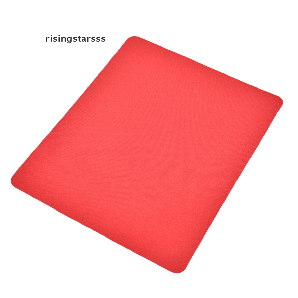 Rsid Span-new Hot 21.5 x 17.5cm Gaming PC Laptop Mouse Pad Anti-Slip Warna Solid Persegi Panjang Mat Jelly