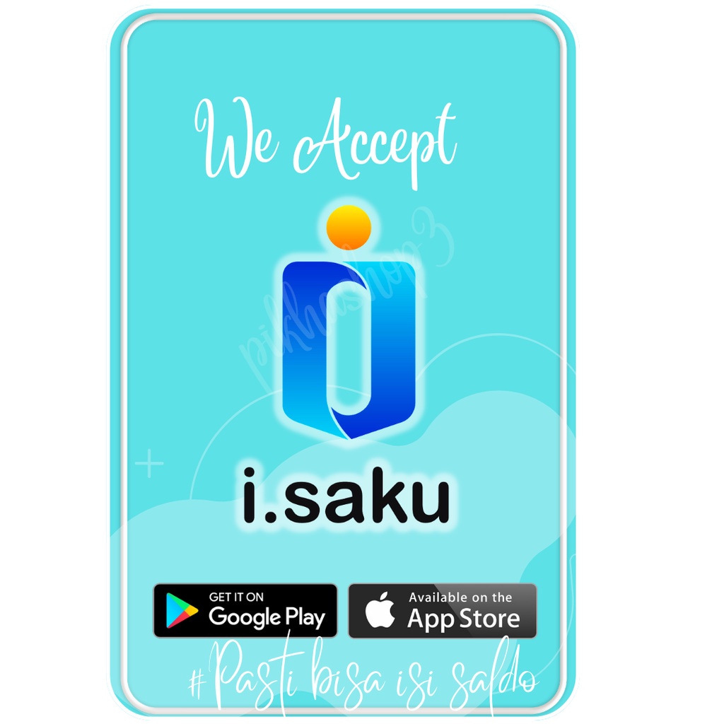 

Sticker Top- Up i-saku Wallet Apa saja Bisa ukuran kotak persegi panjang 3x3cm untuk counter hp dll