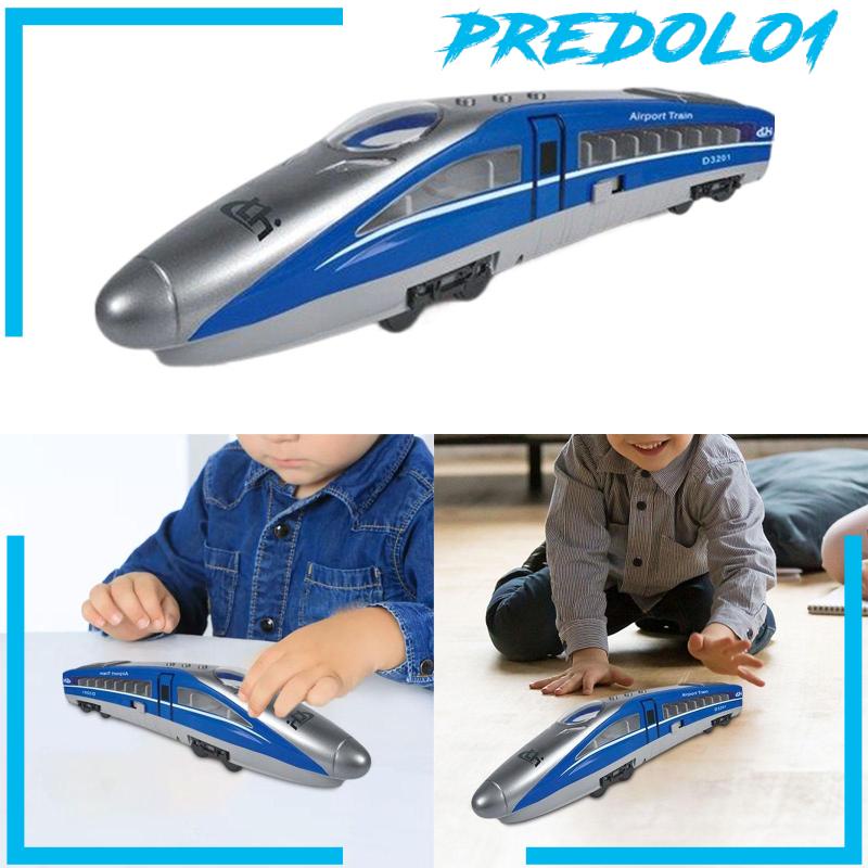 [Predolo1] Mainan Kereta Api Kecepatan Tinggi Pretend Play Mesin Lokomotif Untuk Hadiah Anak