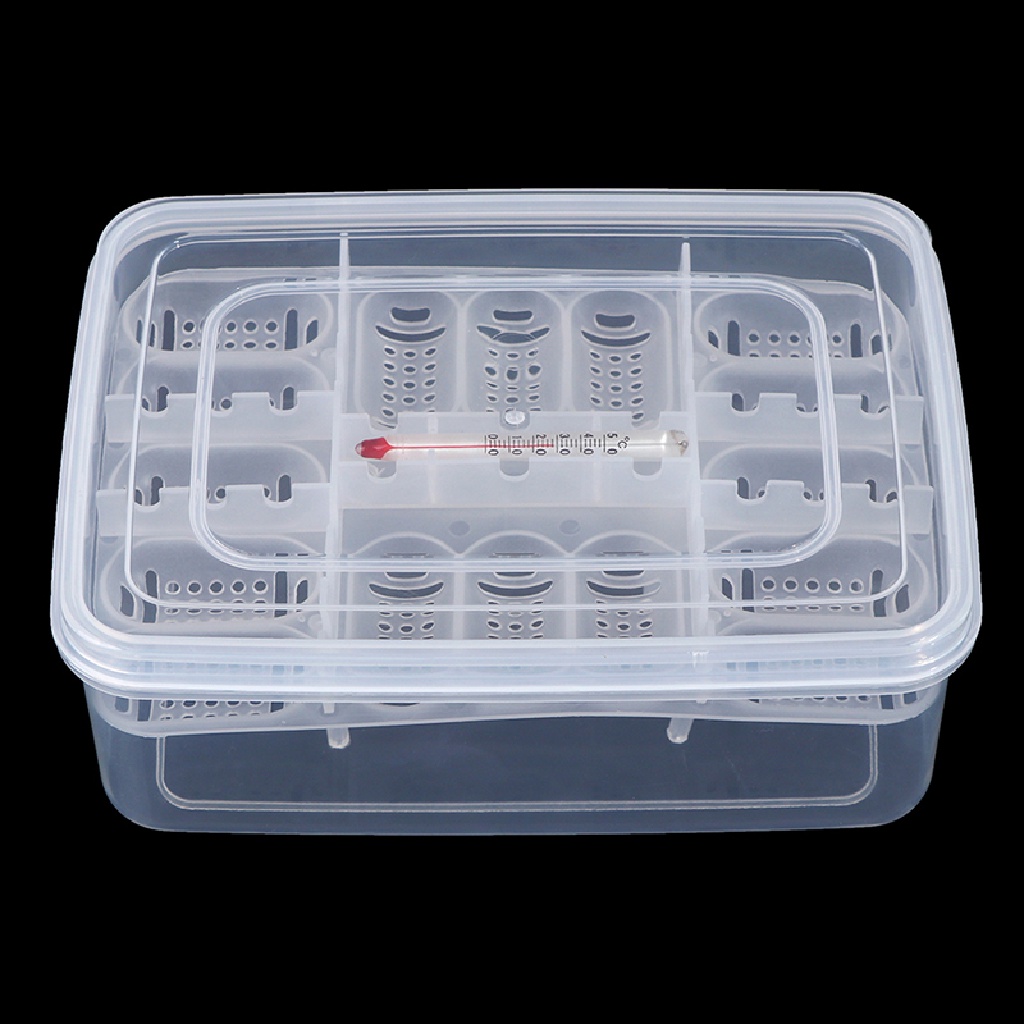 Ggg16 Tray Penetas Telur+Thermometer DIY Inkubasi Cicak Tokek Ular ID