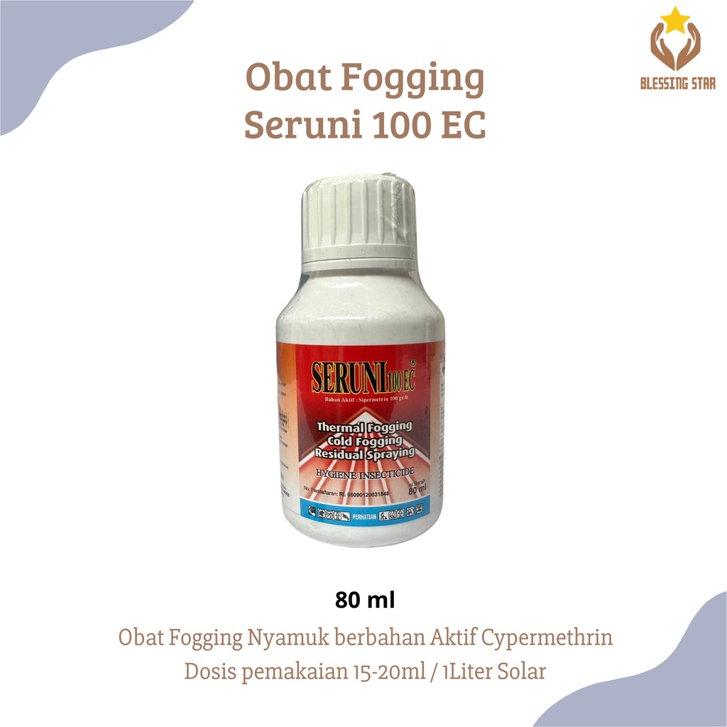 Seruni 100 ec 80ml obat fogging nyamuk dbd kecoa semut lalat