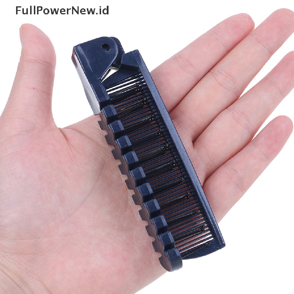 Power Plastik Double Headed Toothed Women Travel Lipat DIY Sikat Sisir Kecantikan Rambut ID