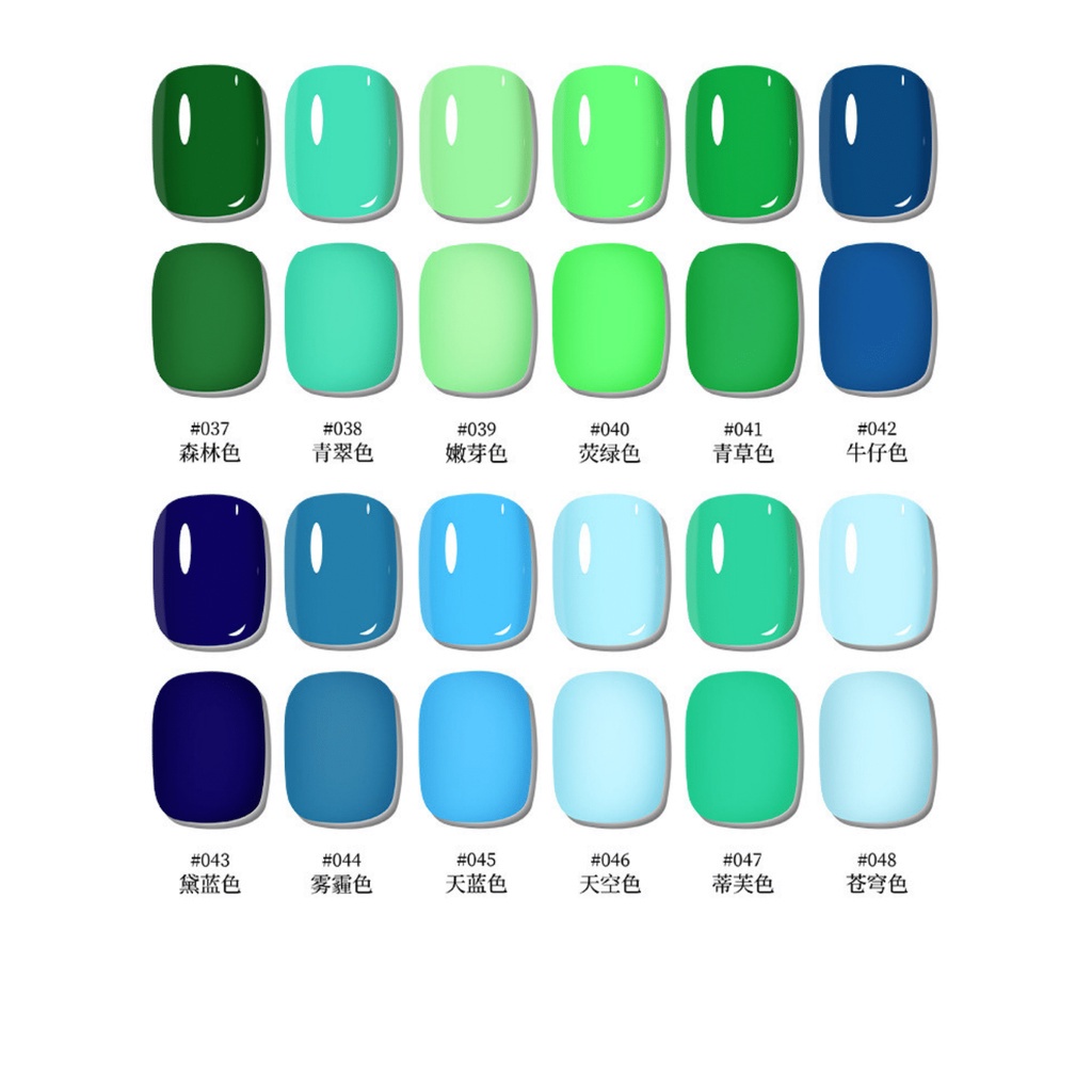 ~AB~ GAIRRIY Nail Gel Polish 15 mL UV Colored Bottles 60 Warna 31-60 Kutek Kuteks Cat Kuku Nail Art