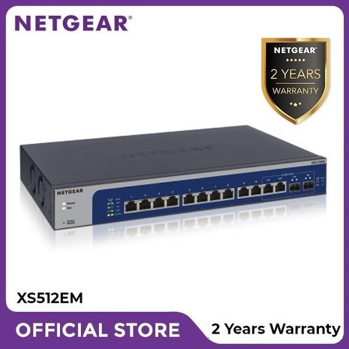 NETGEAR XS512EM - 12-Port 10G-Gigabit/Multi-Gigabit Ethernet Switch W