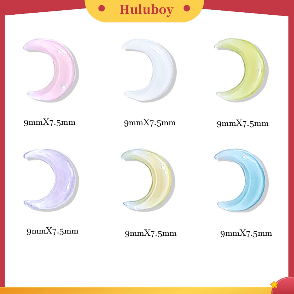 {In Stock} 20Pcs Dekorasi Nail Art Bentuk Kreatif Efek Visual Mengkilap Warna Hidup Tahan Luntur Mudah Diterapkan Bulan DIY Manicure Decoration Nail Art Designs Perlengkapan Kuku