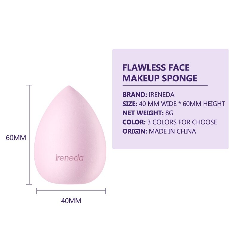 (READY &amp; ORI) IRENEDA Flawless Face Makeup Sponge IR-T02