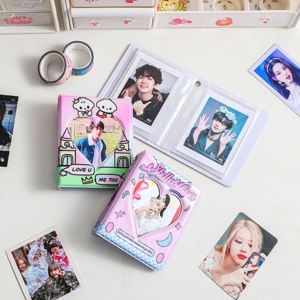 Mxbeauty Idol Cards Book Korea Kawaii Mini Album Foto Alat Tulis Siswa Polaroid Album Cards Collect Book