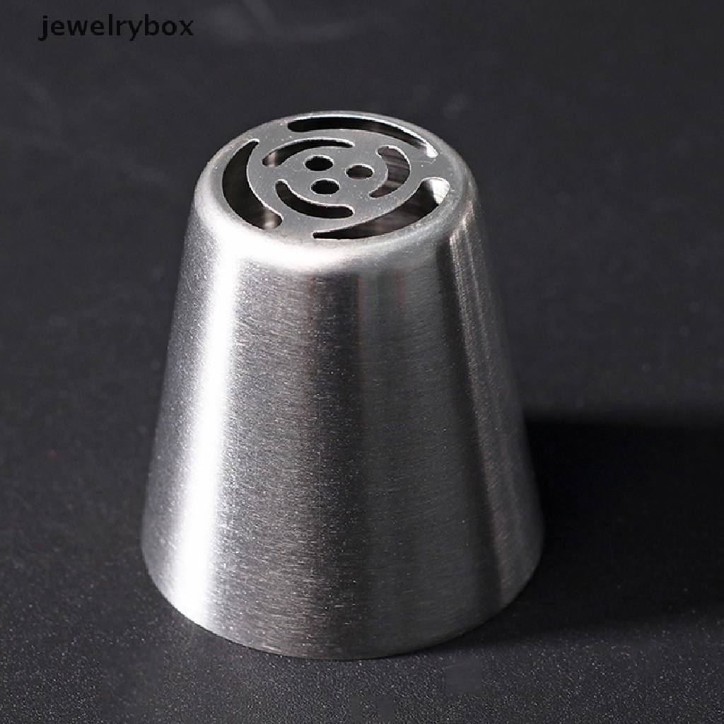 [jewelrybox] 8pcs/set Stainless Steel Rusia Nozel Pastry Kue Icing Piping Nozzle Tools Butik