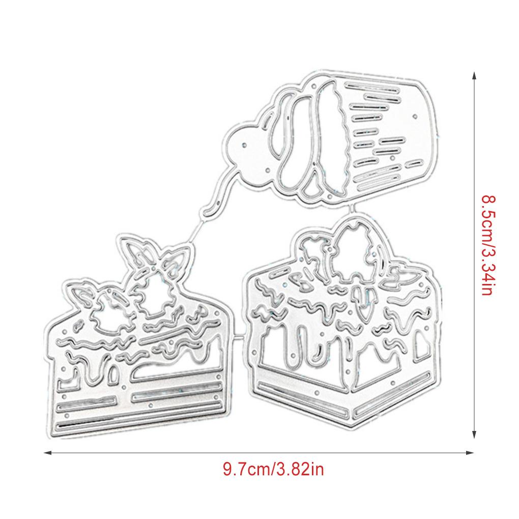 Metal Cutting Dies Indah Foto Dekoratif Kertas Kartu Membuat Kerajinan Tahan Air Carbon Steel Die Cuts Template Cetakan Kue