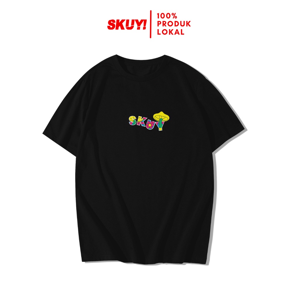 Skuy Kaos Dewasa Hitam Unisex | Mushroom Skuy SKY189