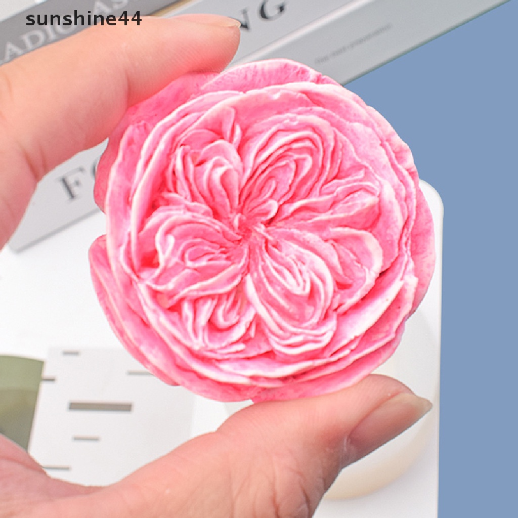 Sunshine 1Pc Cetakan Silikon Mawar DIY Membuat Bunga Sabun Resin Mold Decor ID