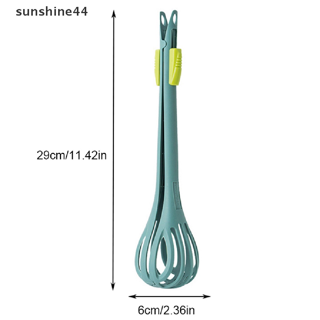 Sunshine 1Pc al Pengocok Telur Egg Milk Whisk Pasta Penjepit Makanan Klip Mixer ID