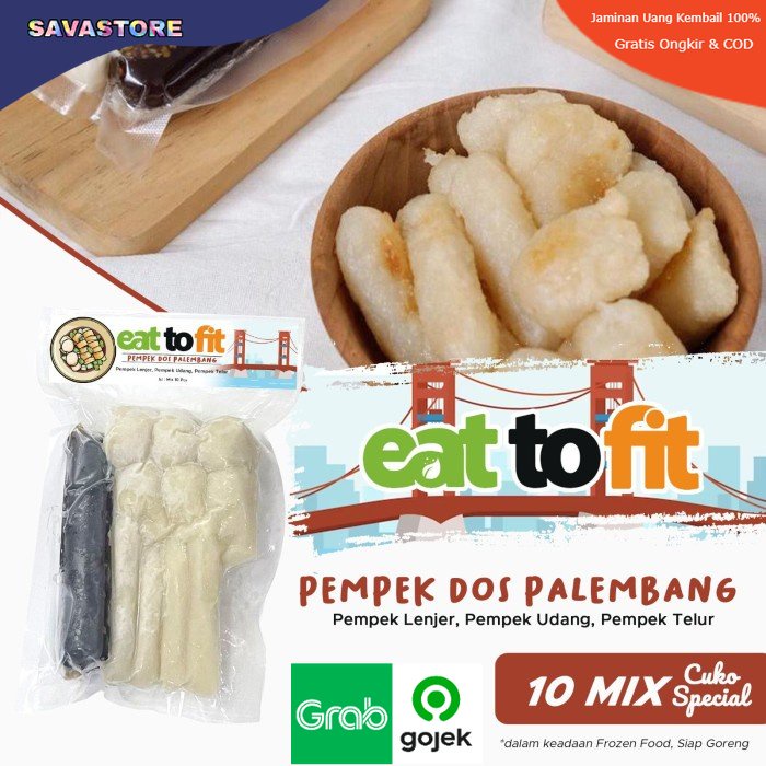 PEMPEK DOS PALEMBANG 10pcs FROZEN FOOD EAT TO FIT