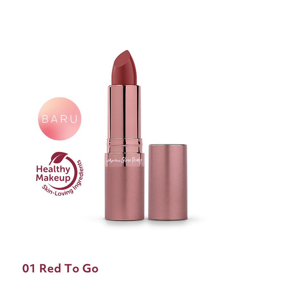Marina Glow Ready Luscious Lipstick - Lipstik