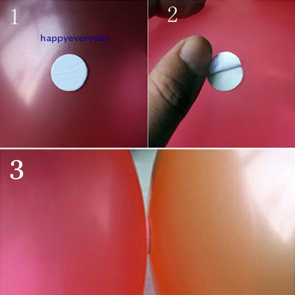 [happy] 100pcs Perekat Amplop Membuat Stiker Sumbu Sticky Dots Stickum Balon [ID]