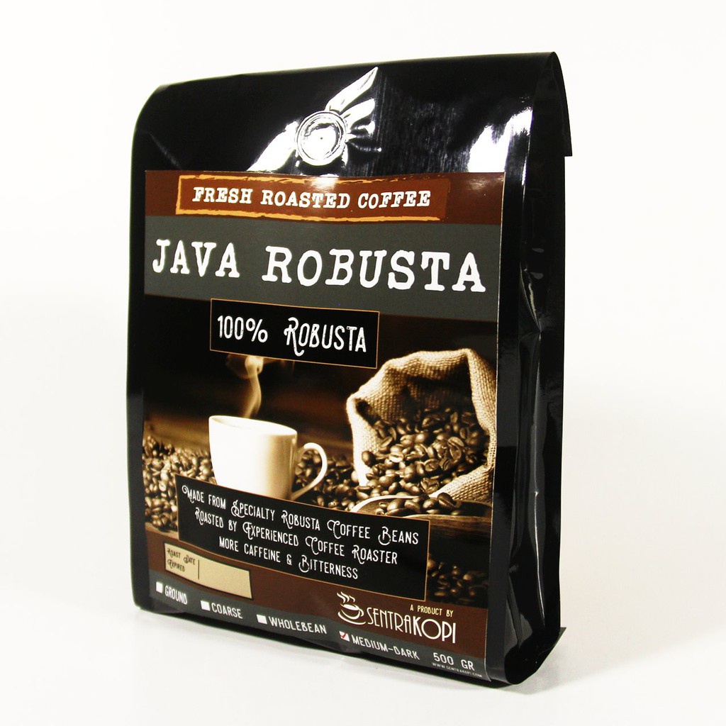 

Sentra Kopi Java Robusta 500 Gram - Bubuk / Biji - Premium Coffee