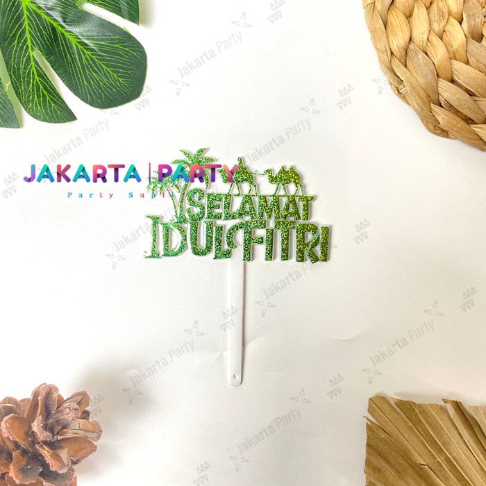 Cake Topper Idul Fitri #4 / Topper Cake / Hiasan Kue Lebaran