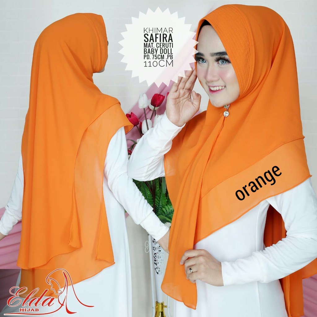 Jilbab Khimar Safira Ori Elda Hijab BY ATHIRTEXTILE