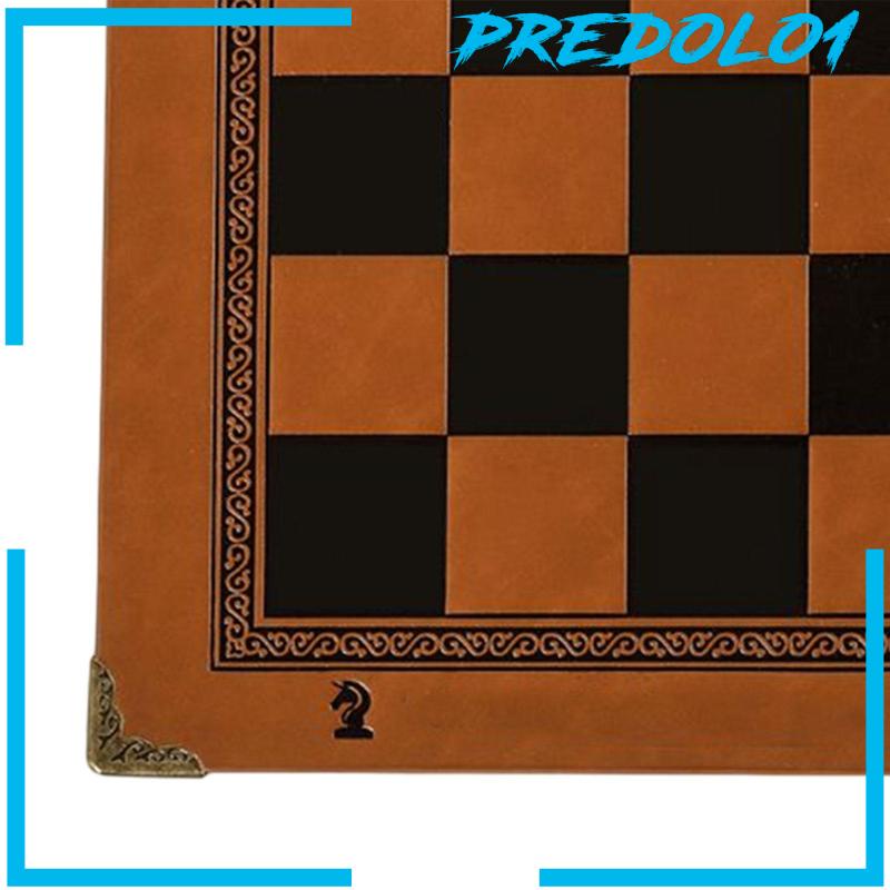 [Predolo1] Matras Chessboard Bahan Kulit PU Alas Catur Tahan Panas Untuk Permainan Tamanoutdoor