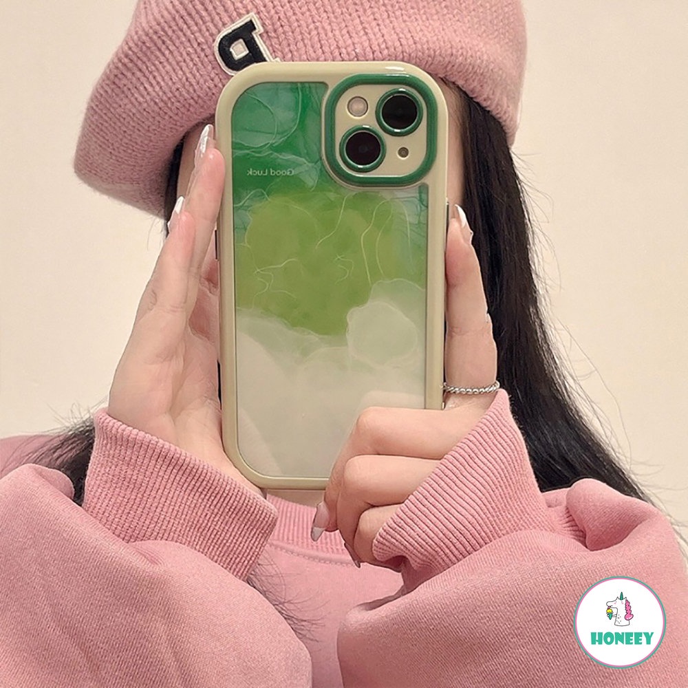 IPHONE Fashion Colorful Halo Water Ripple Phone Case Iphone11 12 13 14 Pro MAX X XR XS MAX Akrilik Shockproof Lembut Cover Pelindung