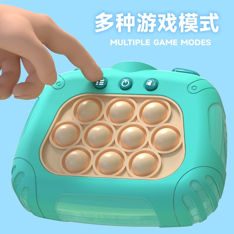 Pioneer Press Music Game Console Mainan Anak Mendera-a-Mole Game Console Quick Push Educational Early Educational Toys Pop It Mainan Anak Edukasi Dekompresi Game Con
